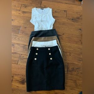 White sleeveless blouse top size small